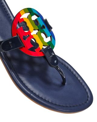 tory burch rainbow flip flops