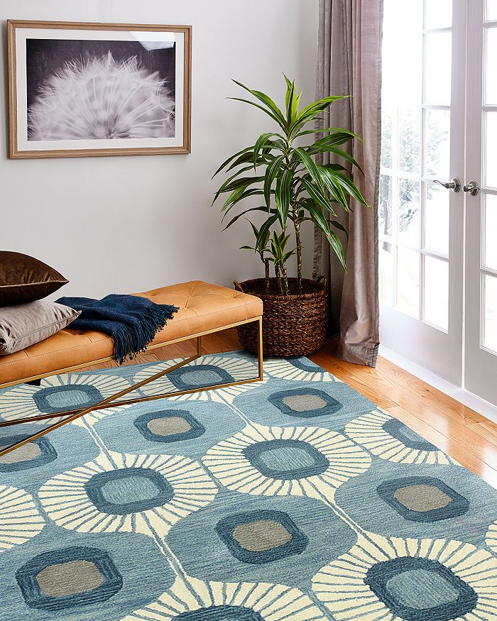 Bashian Chelsea St103 Area Rug, 7'6 X 9'6 In Light Blue