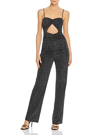 For Love Lemons Margaux Cutout Glitter Jumpsuit Bloomingdale S