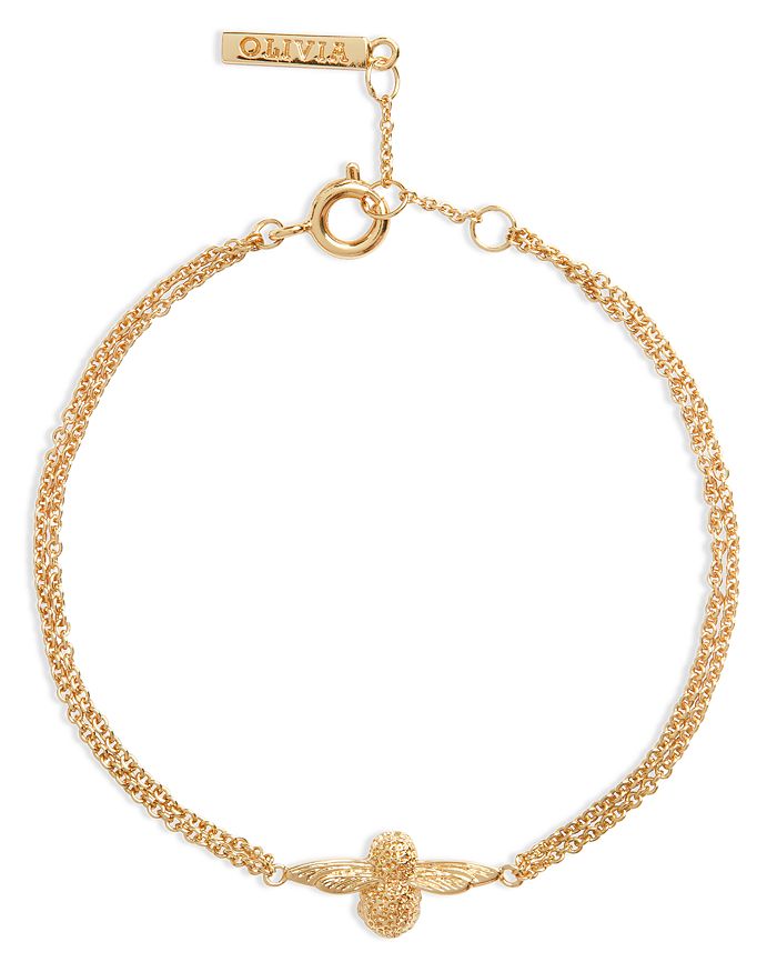 Olivia burton rose gold bee bracelet clearance