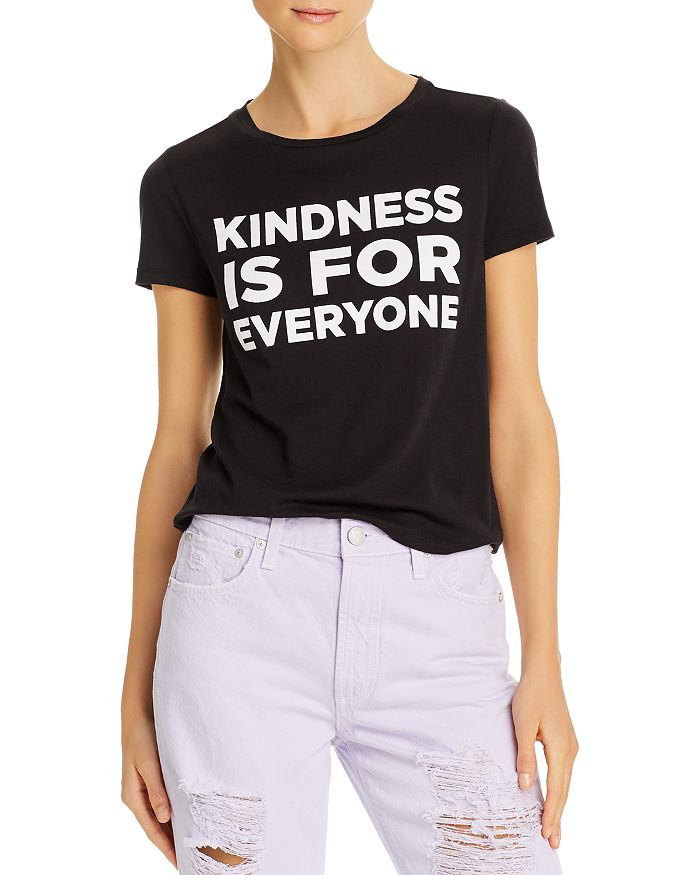 Alice And Olivia Alice + Olivia Cicely Classic Graphic Tee (64% Off) Comparable Value $125 In Black/white