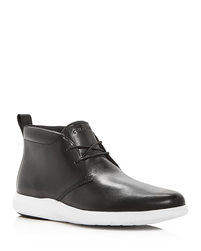 Cole Haan Men's Grand Plus Essex Leather Chukka Boots In Black