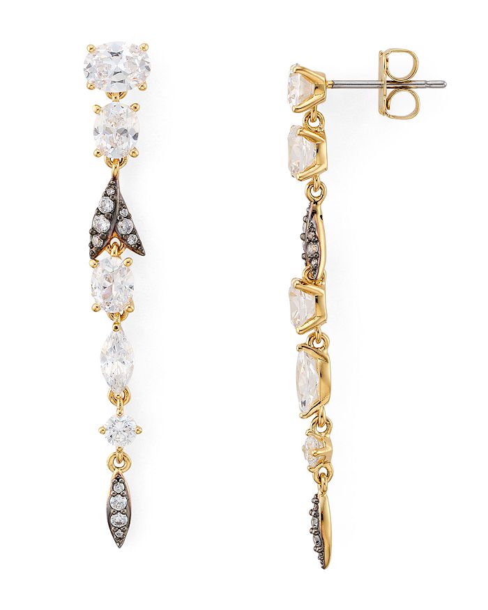 Nadri Liv Linear Earrings In Multi/gold