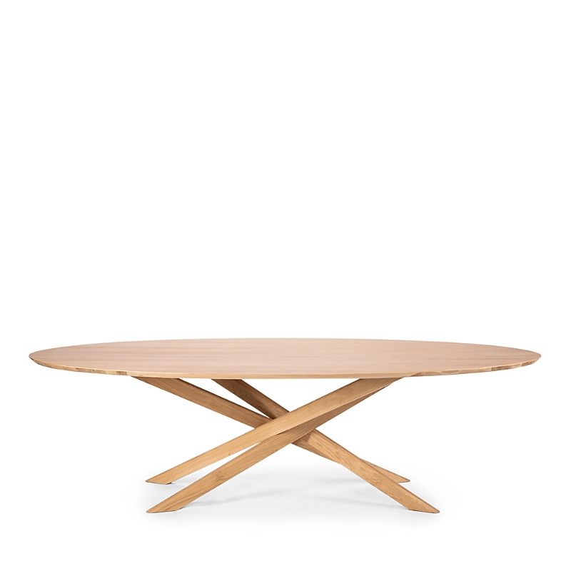 Ethnicraft Mikado Oval Dining Table In Natural Oak