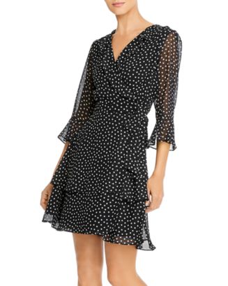 Marella Ikebana Ruffled Polka Dot Wrap Dress | Bloomingdale's