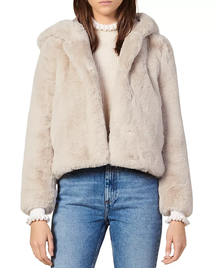 Mirage Hooded Faux-Fur Coat