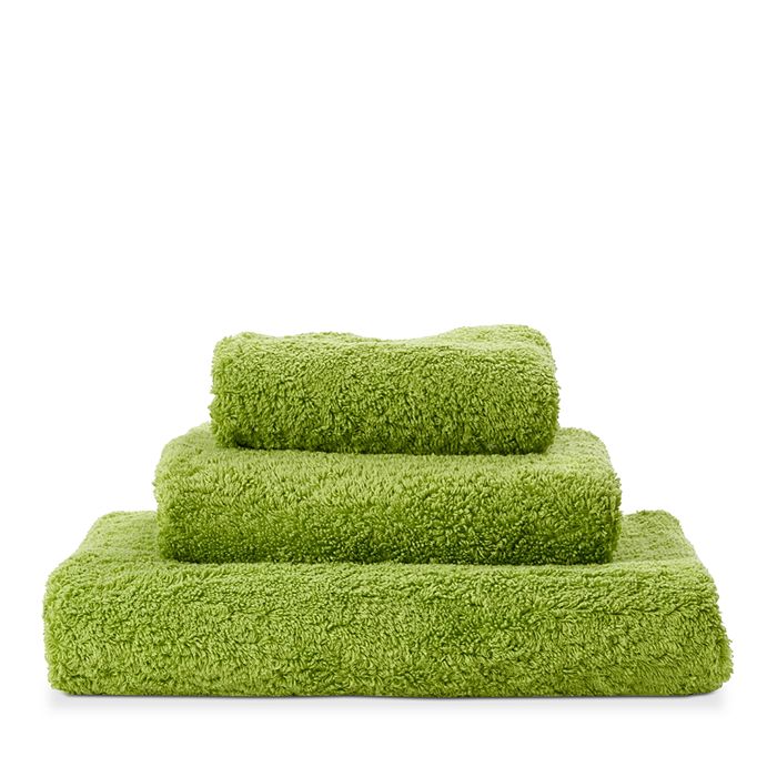 Abyss Super Line Towels In Apple Green