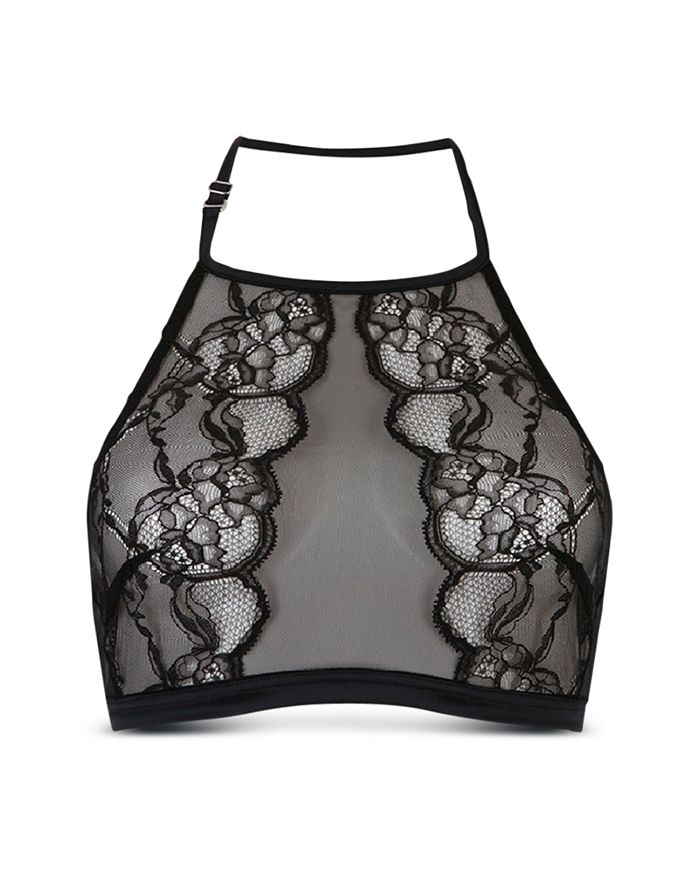 IMPLICITE HIGH NECK HALTER BRALETTE