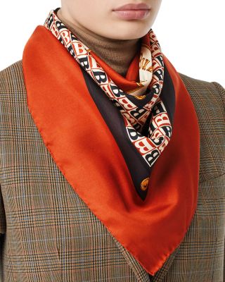 Burberry - Archive Logo-Print Silk Scarf