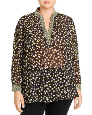 michael kors plus size blouses