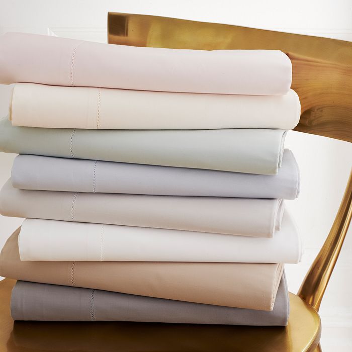 Hudson Park Collection 680tc Fitted Sateen Sheet, Twin Xl - 100% Exclusive In Vanilla Sky