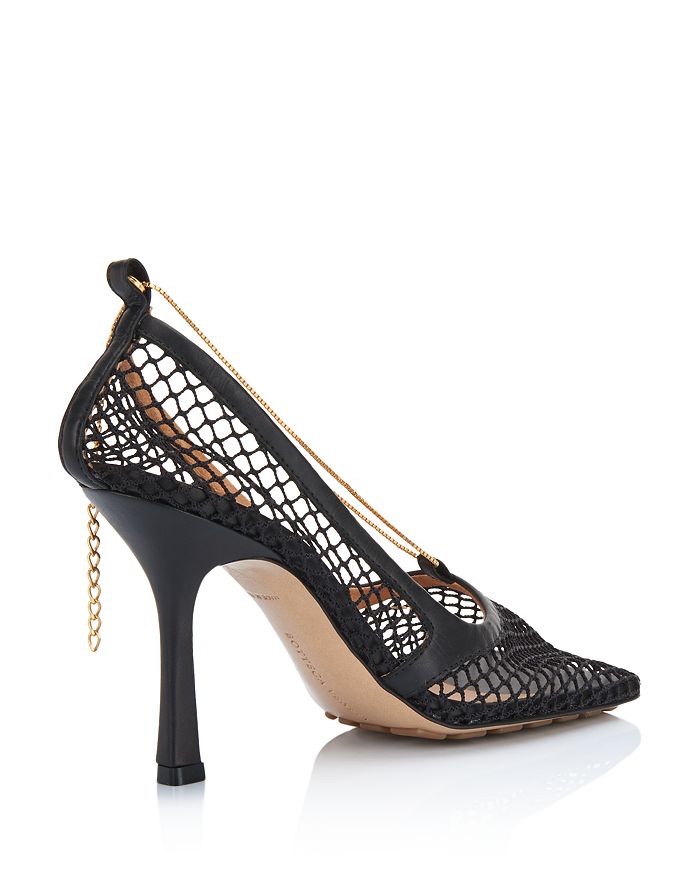 mesh bottega heels