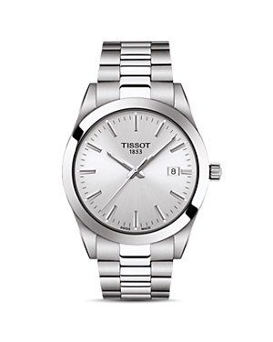Tissot T-classic Gentleman Bracelet Watch, 40mm In Silver