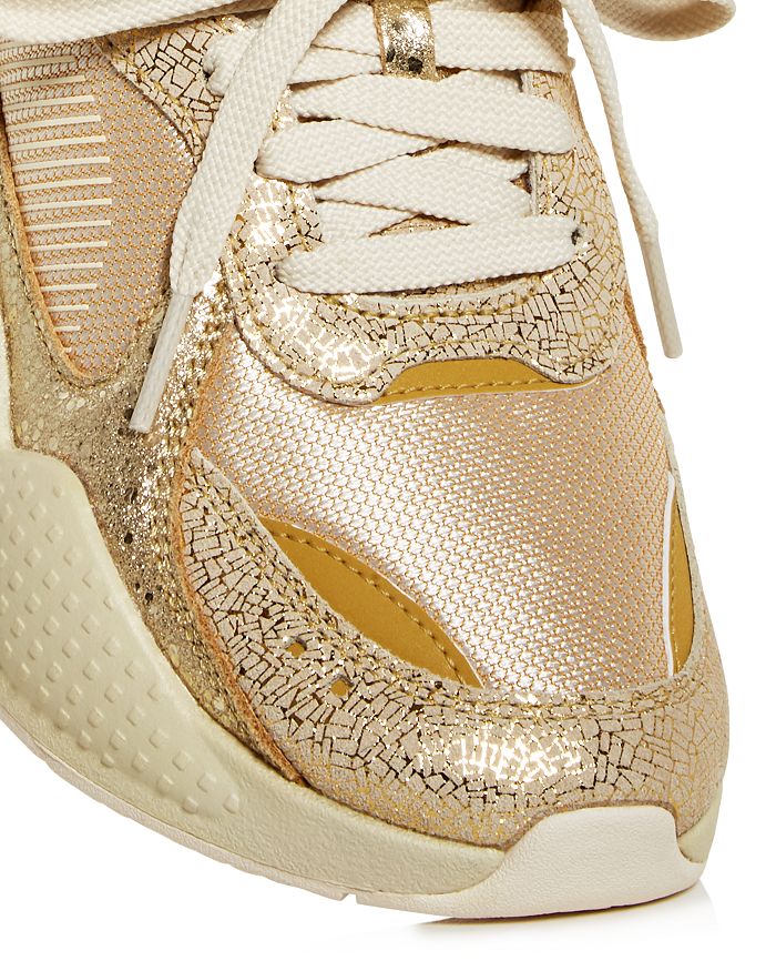 Puma Women S Rs X Winter Glimmer Low Top Sneakers In Whisper White