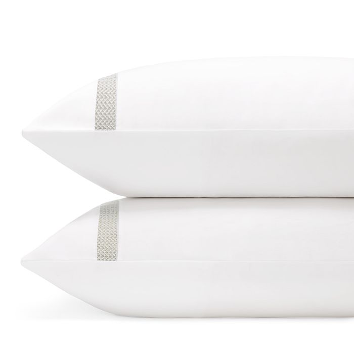Amalia Home Collection Carmo King Pillowcase, Pair - 100% Exclusive In Pale Gray