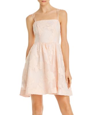 floral embroidered cocktail dress