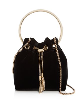 Jimmy Choo Bon Bon Velvet Bucket Bag | Bloomingdale's