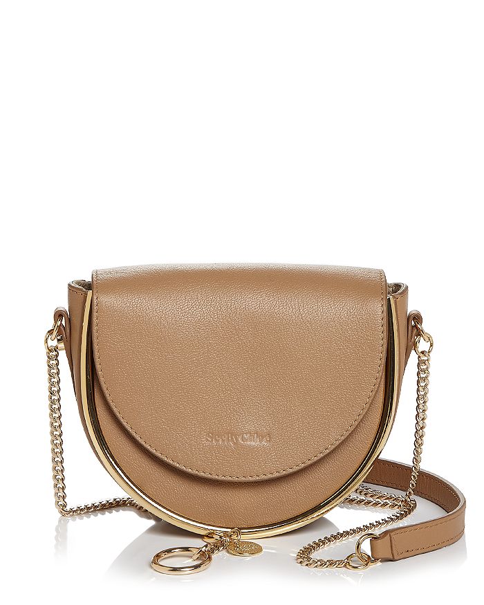 See By Chloé Mara Leather Crossbody In Coconut Brown
