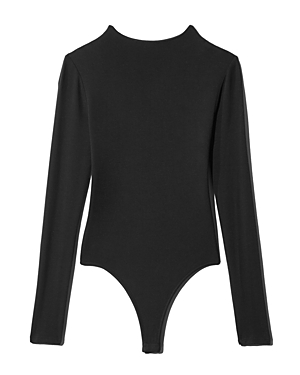 Naked Wardrobe Ribbed Effect Bodysuit In Black