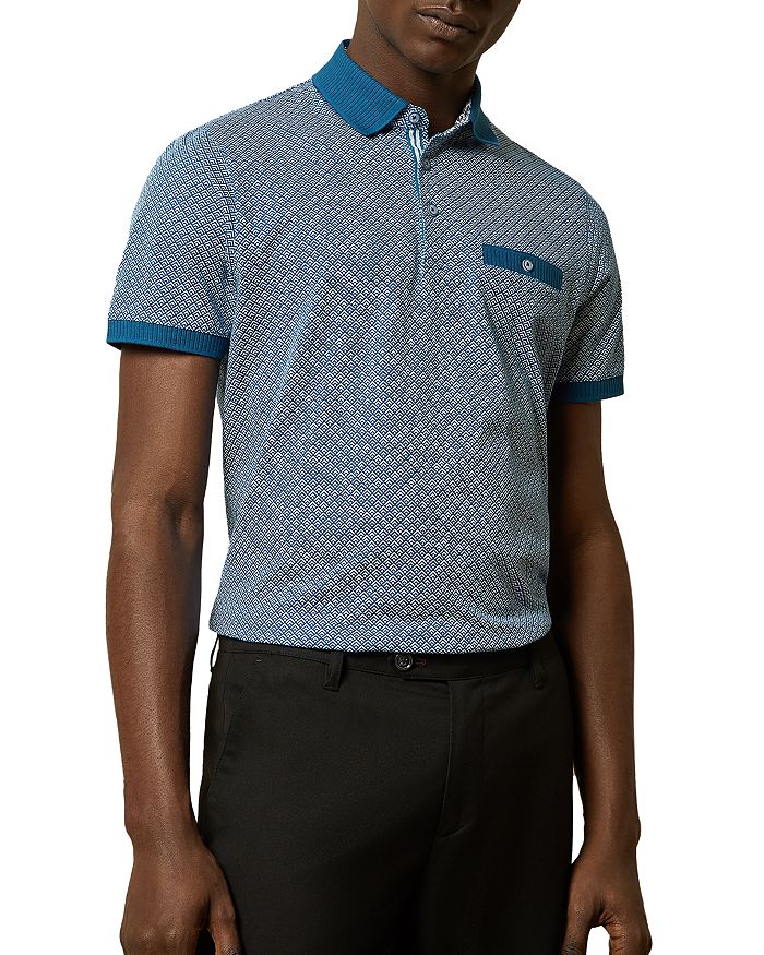 Ted Baker Sculpt Geo Print Polo Shirt Bloomingdale S