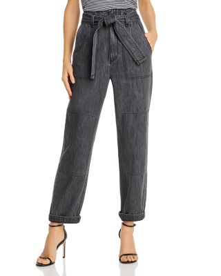 Rise Paperbag-Waist Jeans 