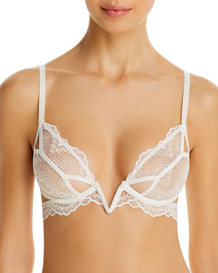 Thistle and Spire Kane Cutout V Wire Bra in Ivory
