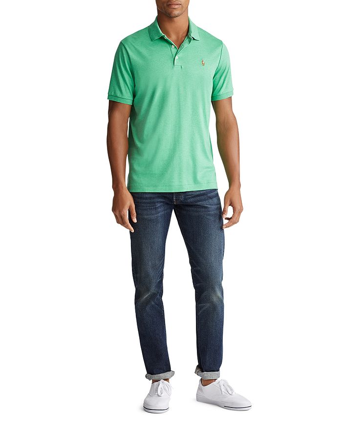 Shop Polo Ralph Lauren Classic Fit Soft Cotton Polo Shirt In Green