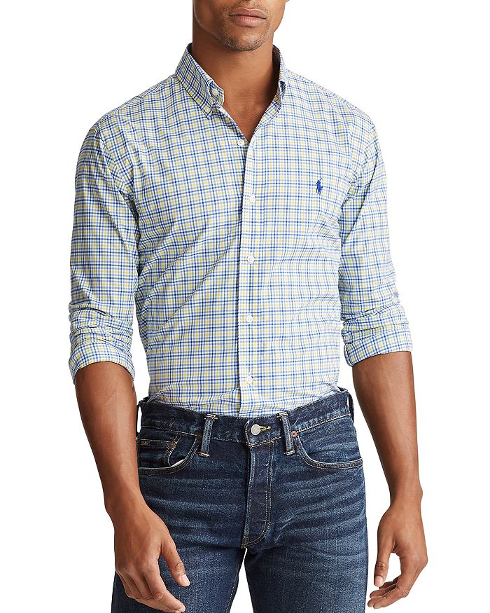 black polo ralph lauren button up