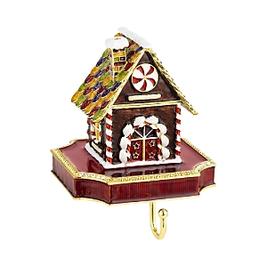 Olivia Riegel Gingerbread House Pewter Stocking Holder In Brown