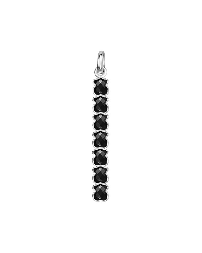 Tous Sterling Silver Onyx Pendant In Silver/black