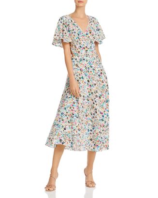 MILLY Wildflower Silk Birdie Dress | Bloomingdale's