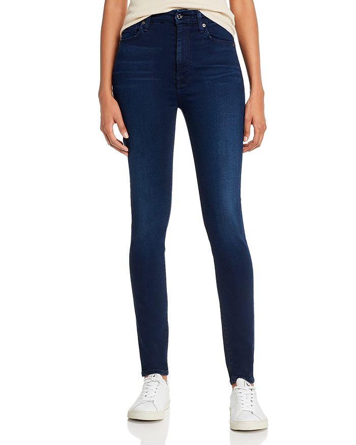 7 For All Mankind High-Waist Ankle Skinny Jeans in Slim Illusion Luxe ...