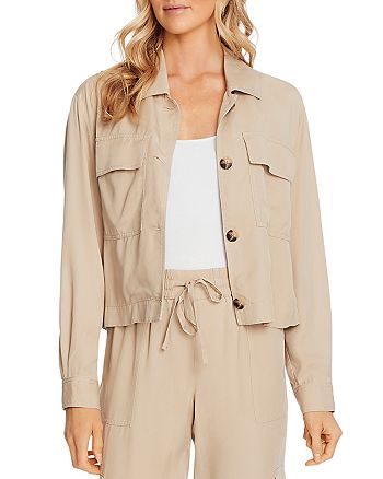 VINCE CAMUTO Boxy Button-Front Jacket | Bloomingdale's