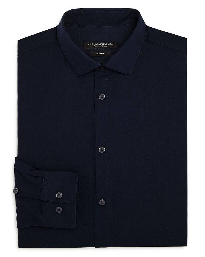John Varvatos Star USA Solid Slim-Fit Dress Shirt | Bloomingdale's
