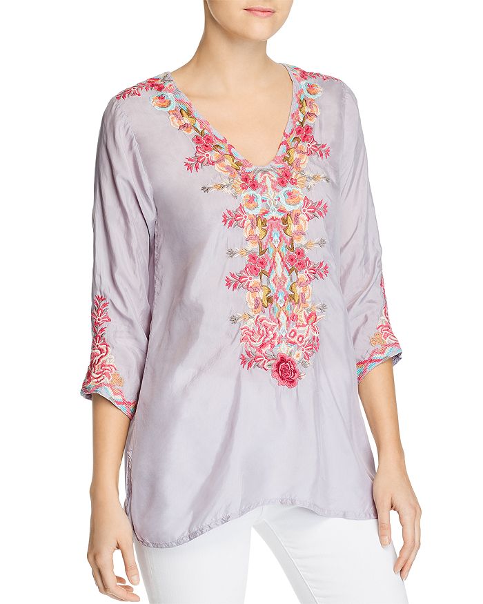 Johnny Was Briony Embroidered Blouse | Bloomingdale's