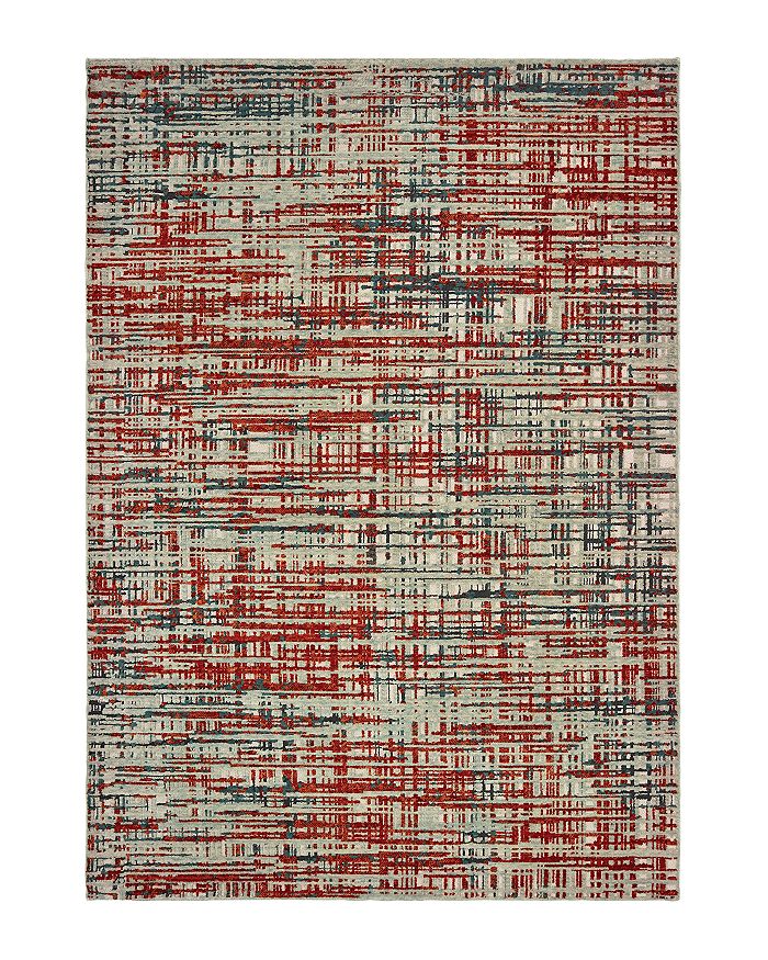 Oriental Weavers Montage 5503x Area Rug, 5'3 X 7'6 In Red/gray