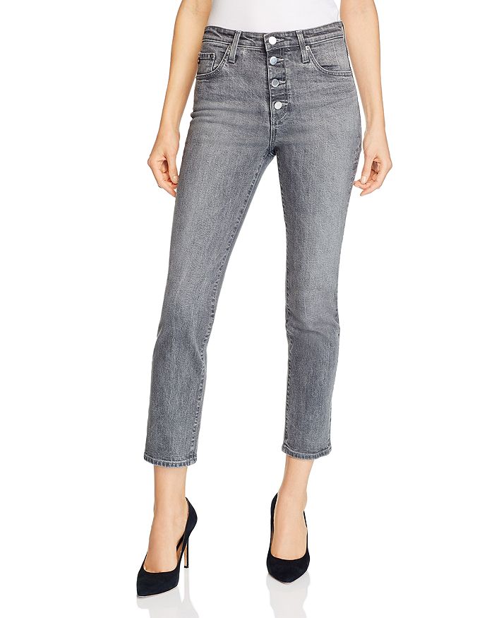 AG ISABELLE HIGH-RISE ANKLE STRAIGHT JEANS IN ENTITY,STS1782