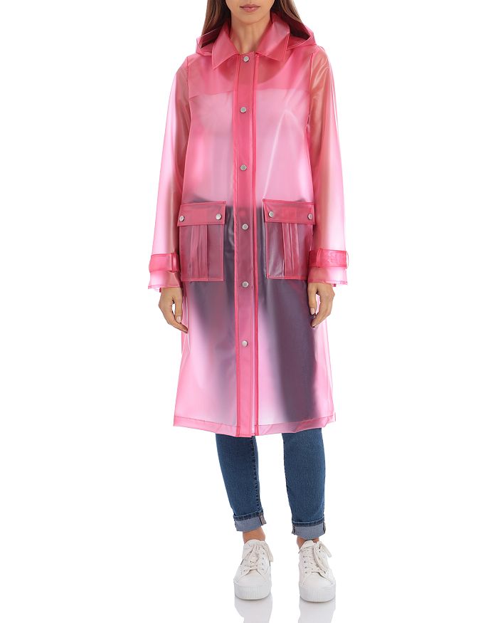 Avec Les Filles Jelly Raincoat In Pink