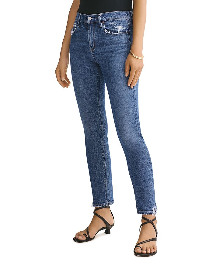 AGOLDE TONI HIGH-RISE STRAIGHT JEANS IN STRATOSPHERE,A133F-3002