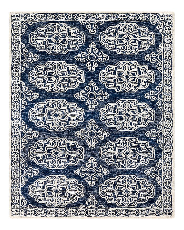 Surya Granada Gnd-2308 Area Rug, 6' X 9' In Blue/gray/beige/ivory