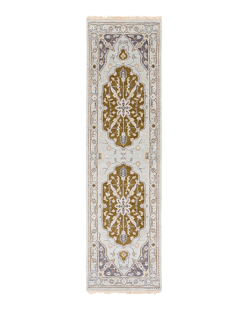 Surya Zeus Zeu-7823 Runner Area Rug, 2'6 X 8' In Gray/brown/mauve/cream