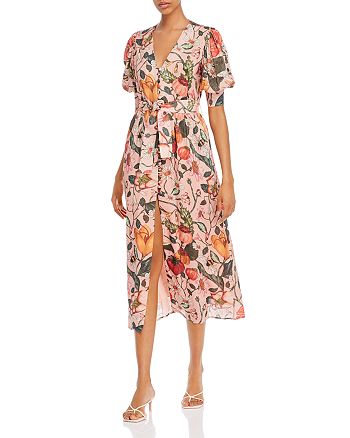 Atelier 1756 Habenero Cotton Floral Print Shirt Dress | Bloomingdale's
