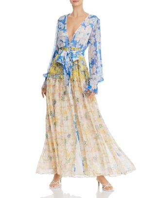 Rococo Sand Mixed Print Belted Dress | Bloomingdale's