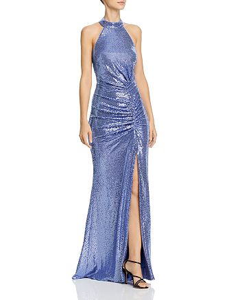 AQUA Metallic Sequin Gown - 100% Exclusive | Bloomingdale's