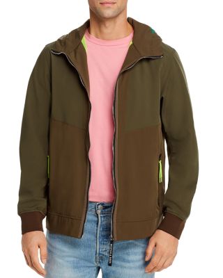 Scotch & Soda - Color-Blocked Slim Fit Hooded Jacket