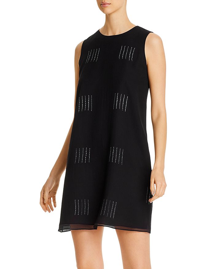 Eileen Fisher Silk Shibori Sleeveless Printed Dress Bloomingdale S