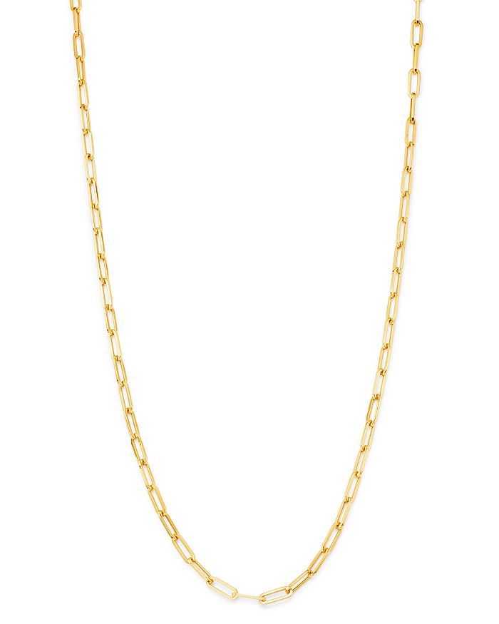 Bloomingdale's Paper Clip Link Chain Necklace In 14k Yellow Gold - 100% Exclusive