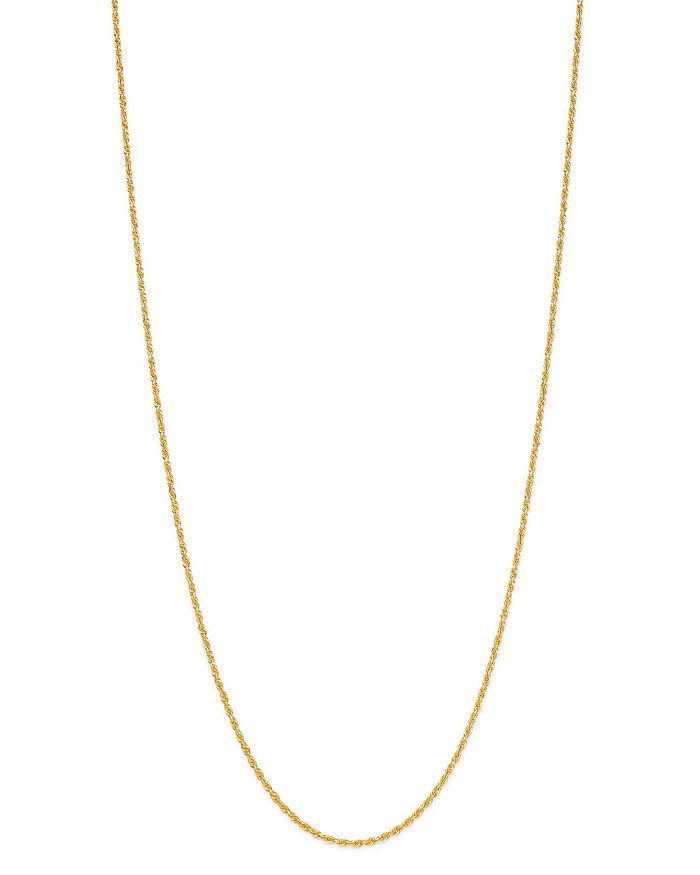 Bloomingdale's Solid Glitter Link Chain Necklace In 14k Yellow Gold - 100% Exclusive