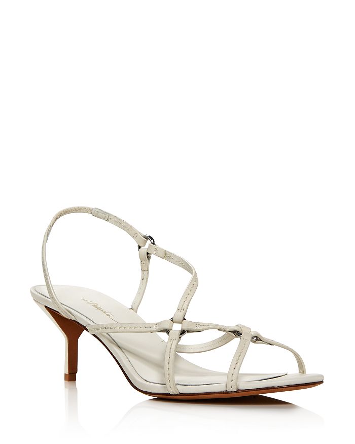 3.1 Phillip Lim Louise Leather Slingback Sandals In Ivory