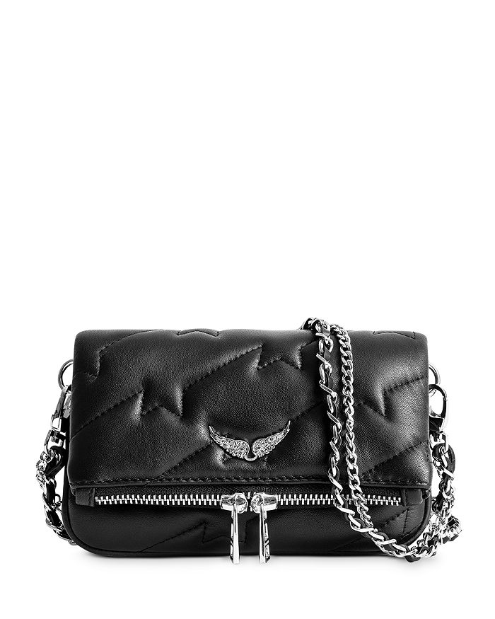 ZADIG & VOLTAIRE QUILTED-LEATHER CHAIN-STRAP HANDBAG